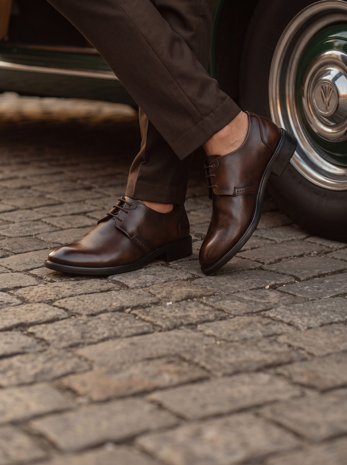 Darbino - Dark Brown Derby Shoes