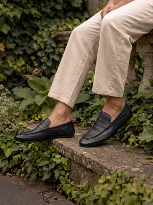 Loafkar - Black Penny Loafers