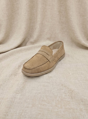Mokhiva - Beige Suede Loafers