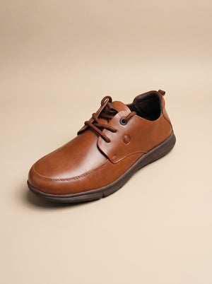 Raahvo - Tan Casual Lace-Up Shoes