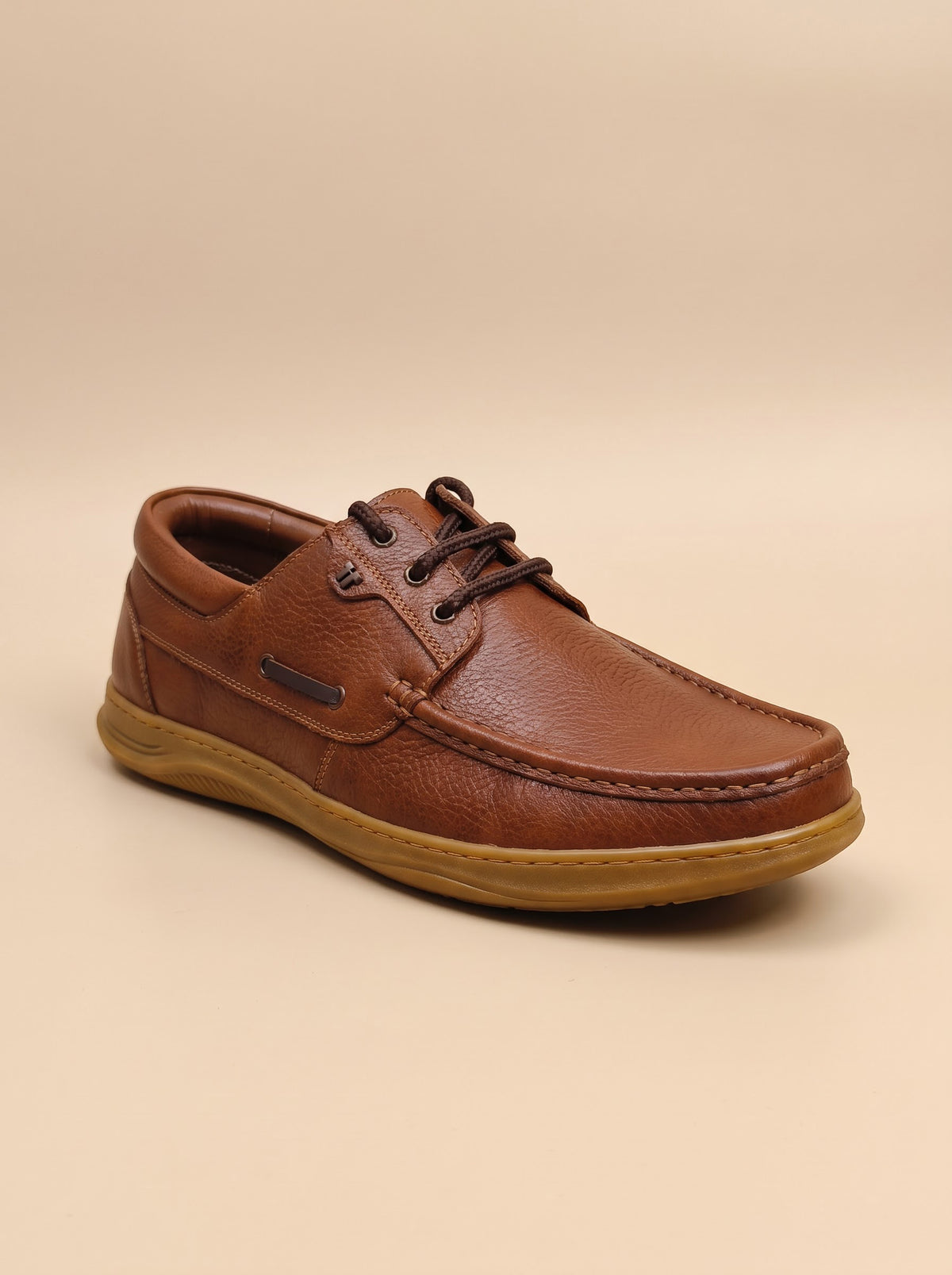 Safriko - Cognac Casual Lace-Up Shoes